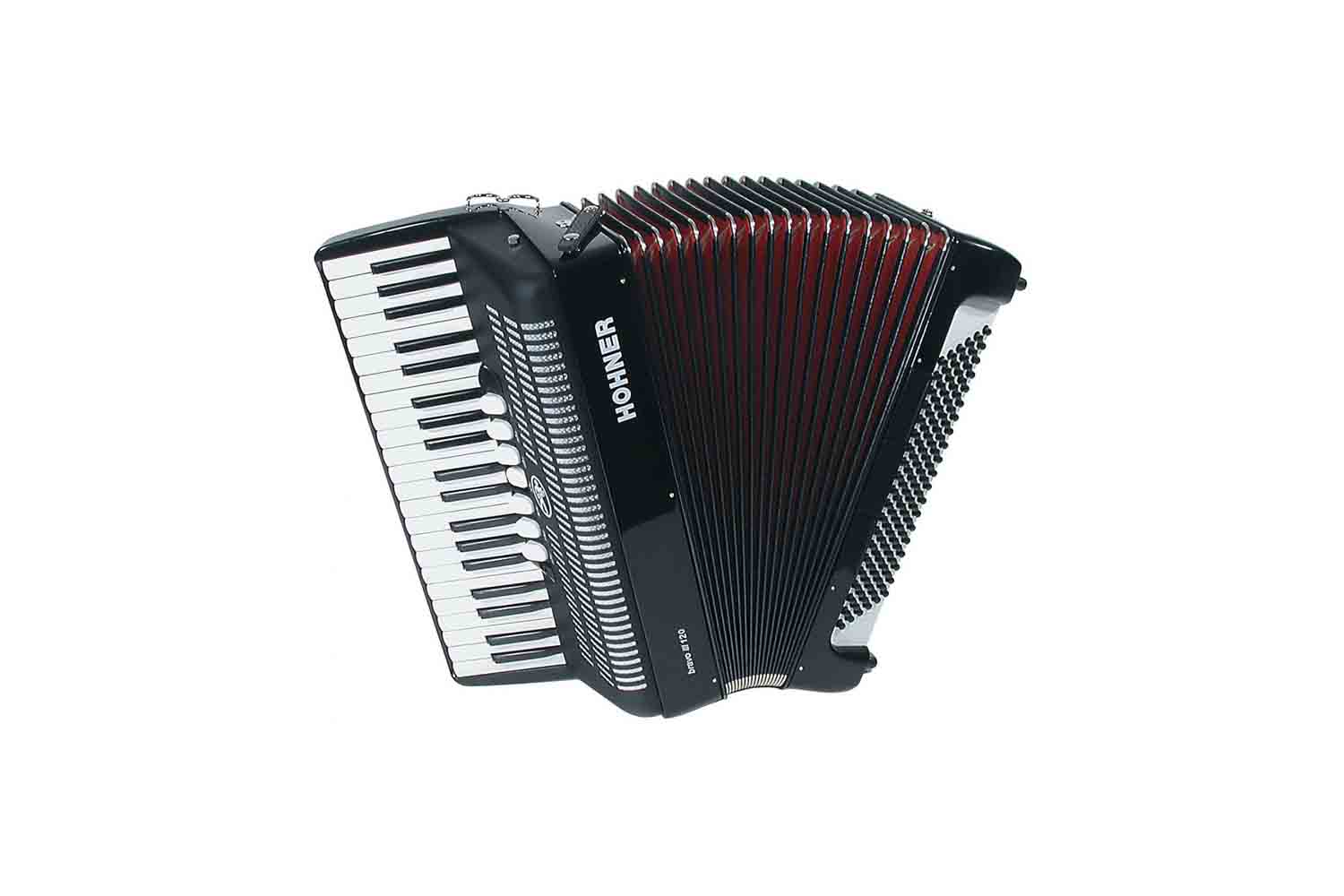 Аккордеон 4/4 Hohner A4082 (A1682) BRAVO III 120 Black Аккордеон - фото 2