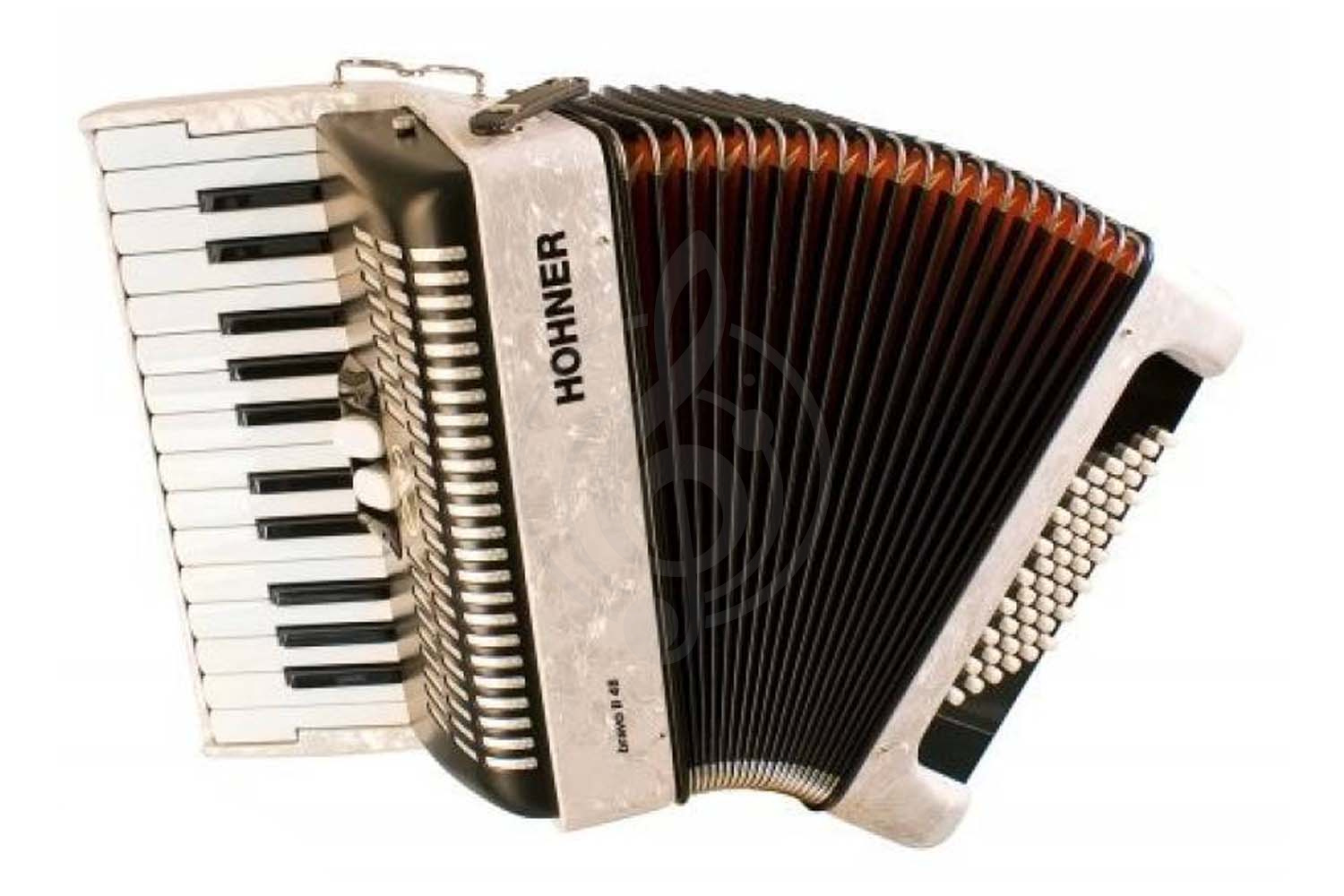HOHNER Bravo II 48 white - Аккордеон 1/2 Хонер - фото 1 Аккордеон 1/2 HOHNER Bravo II 48 white - Аккордеон 1/2 Хонер - фото 1