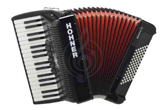 Изображение HOHNER Bravo III 72 black - Аккордеон 3/4