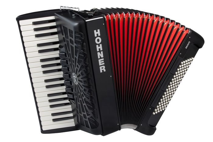 Аккордеон 7/8 HOHNER Bravo III 96 black - Аккордеон 7/8 - фото 1
