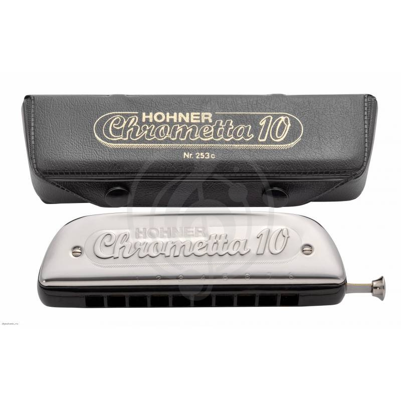 Хроматическая губная гармошка HOHNER Chrometta 10 - Хроматическая губная гармошка - фото 2