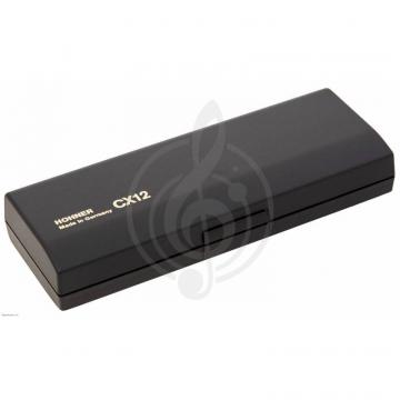 Хроматическая губная гармошка HOHNER CX 12 Black 7545/48 A - Хроматическая губная гармошка - фото 2