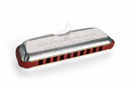 Изображение Hohner Golden Melody Progressive C-major (M54401x ) - Диатоническая губная гармошка