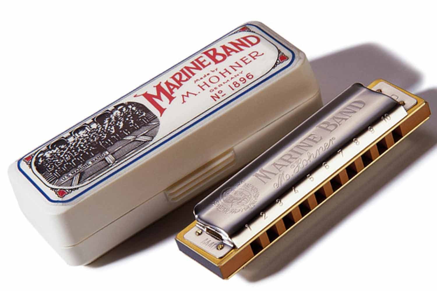 Диатоническая губная гармошка HOHNER M1896086 Marine Band Classic G-major Губная гармошка - фото 1