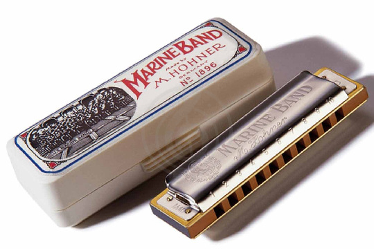 Диатоническая губная гармошка HOHNER M1896086 Marine Band Classic G-major Губная гармошка - фото 1