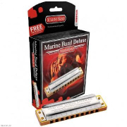 Диатоническая губная гармошка HOHNER Marine Band Deluxe 2005/20 A - Губная гармоника диатоническая Хонер - фото 1