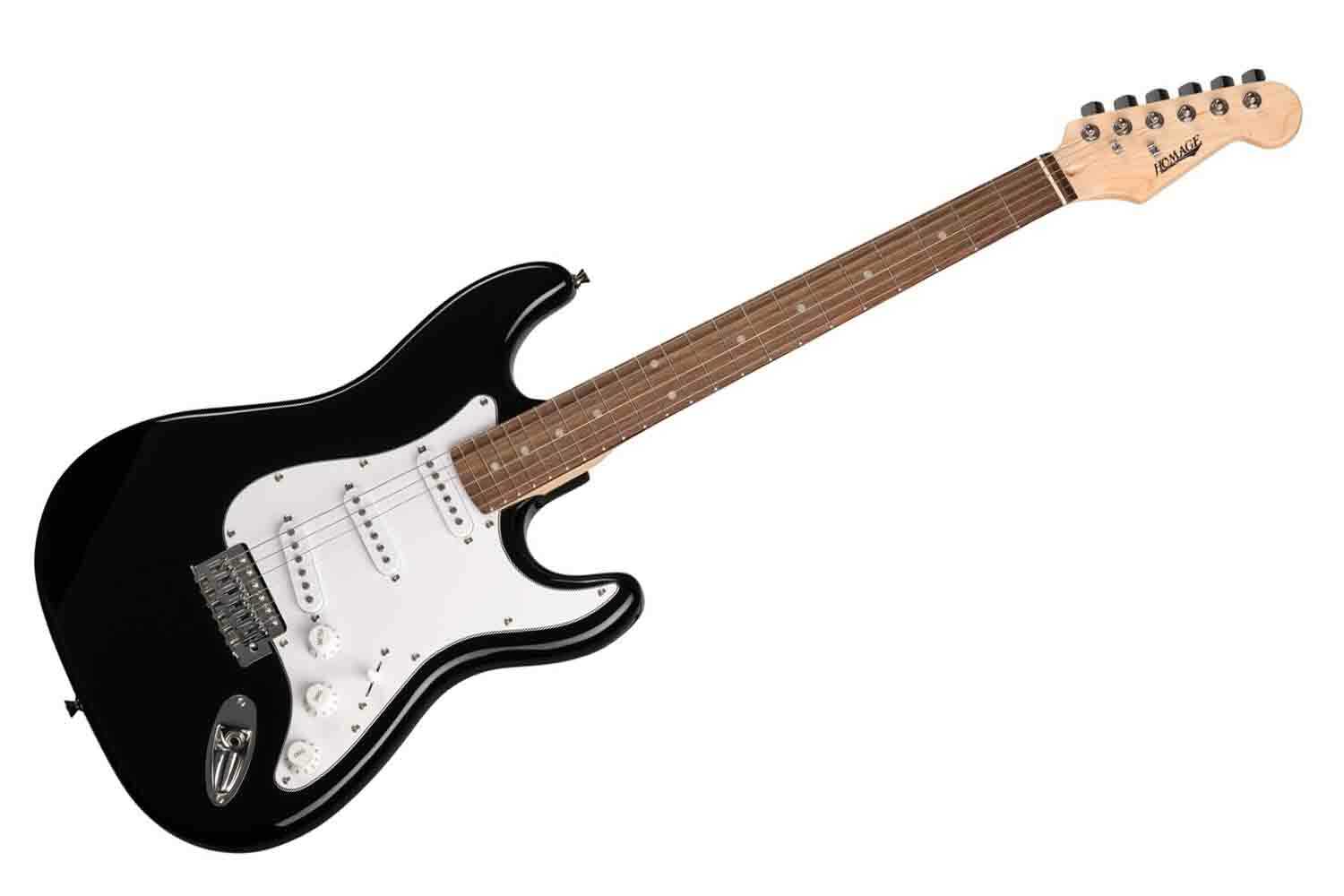 Электрогитара Stratocaster Homage SET-HEG310BK - Комплект электрогитары, комбоусилителя, аксессуаров, черный - фото 1