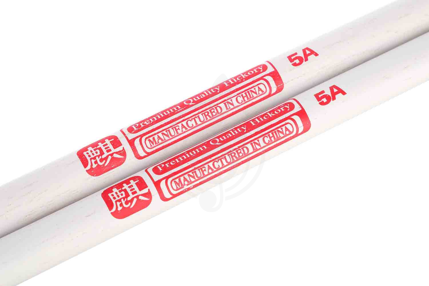 Барабанные палочки HUN 10103004 Colored Series QI 5A WHITE - Барабанные палочки, орех гикори, белые - фото 4