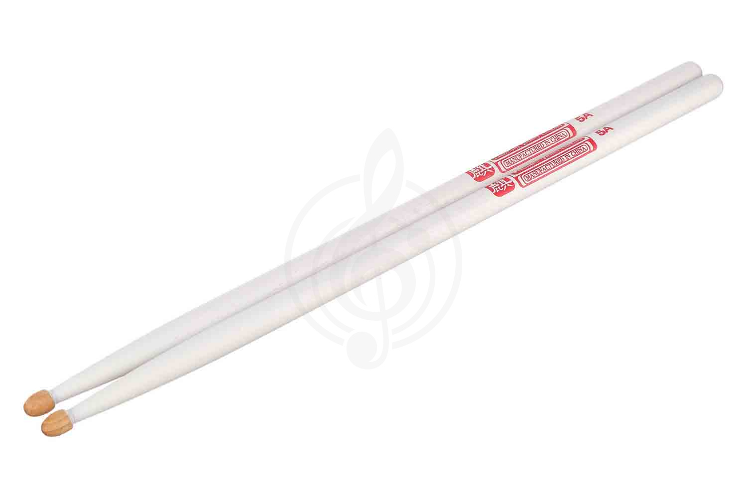 Барабанные палочки HUN 10103004 Colored Series QI 5A WHITE - Барабанные палочки, орех гикори, белые - фото 5