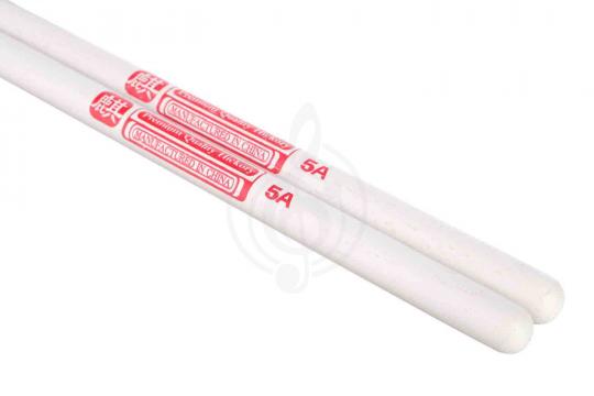 Барабанные палочки HUN 10103004 Colored Series QI 5A WHITE - Барабанные палочки, орех гикори, белые - фото 2