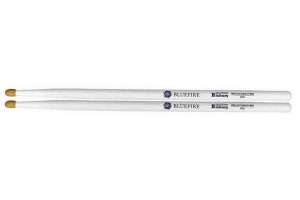 Изображение HUN Colored Series Bluefire 5A WHITE - Барабанные палочки, орех гикори, белые