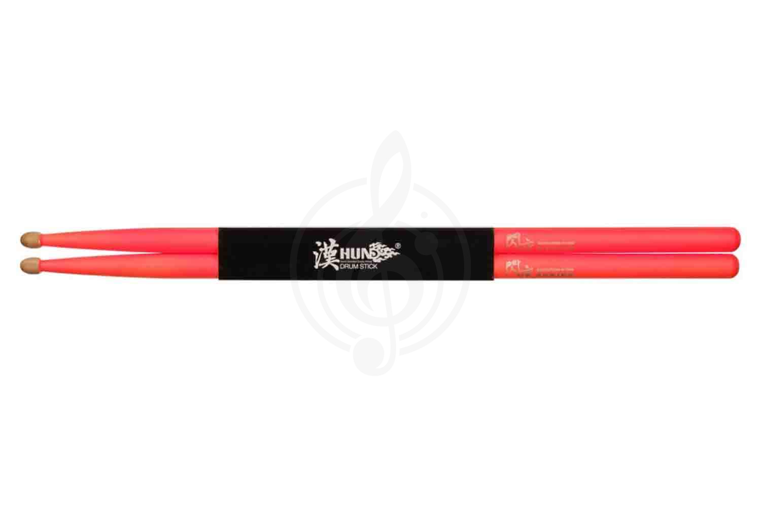 Барабанные палочки HUN Fluorescent Series 5A - Барабанные палочки, оранжевые, орех гикори - фото 2