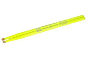Изображение HUN Fluorescent Series 5A - Барабанные палочки, желтые, орех гикори