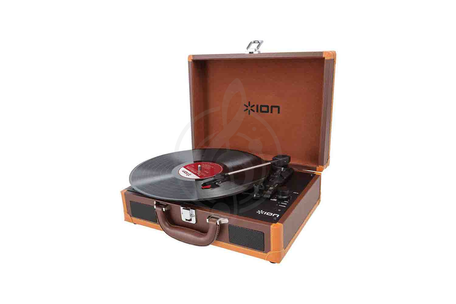 Виниловый проигрыватель ION AUDIO MOTION DELUXE brown - Виниловый проигрыватель - фото 1