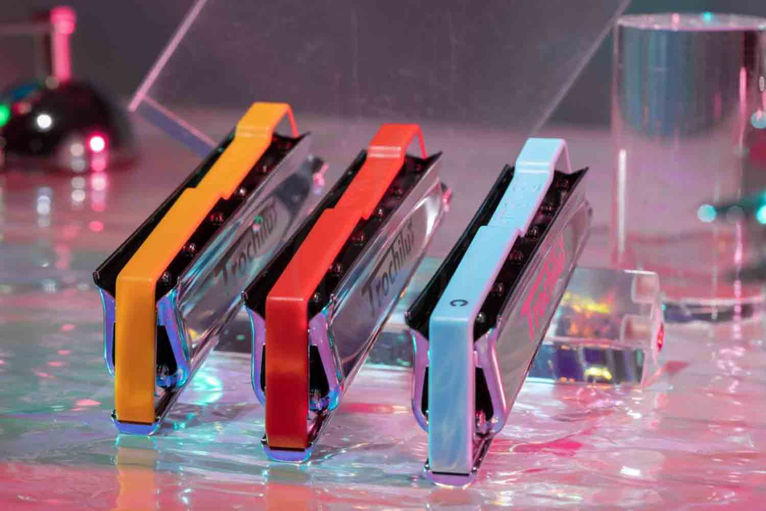 Хроматическая губная гармошка JDR Trochilus-Blue Richter - Губная гармошка - фото 3