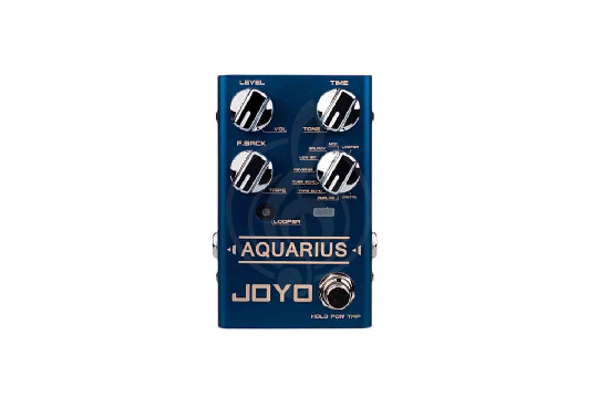 Педаль эффектов для электрогитары Joyo R-07-AQUARIUSDELAY/LOOPER - Педаль эффектов - фото 1