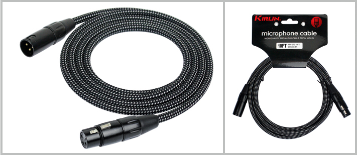 XLR-XLR микрофонный кабель Kirlin MW-470-3 Кабель микрофонный 3м - фото 1