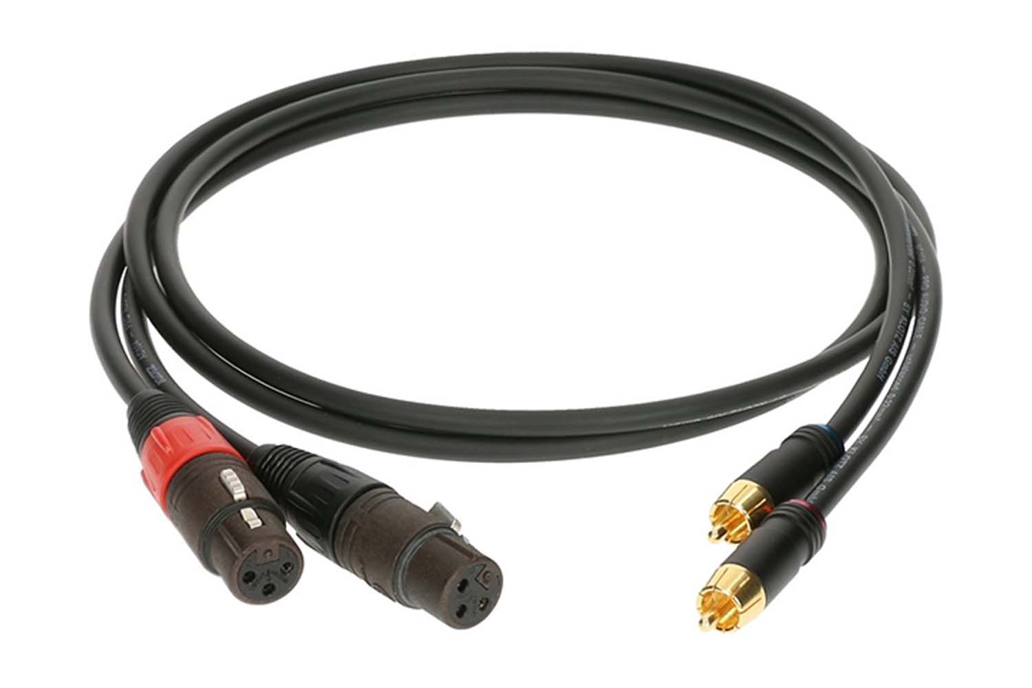 Спикерный кабель Klotz AL-RF0150 Кабель акустический RCA-XLRf, 1,5м, 2шт - фото 1