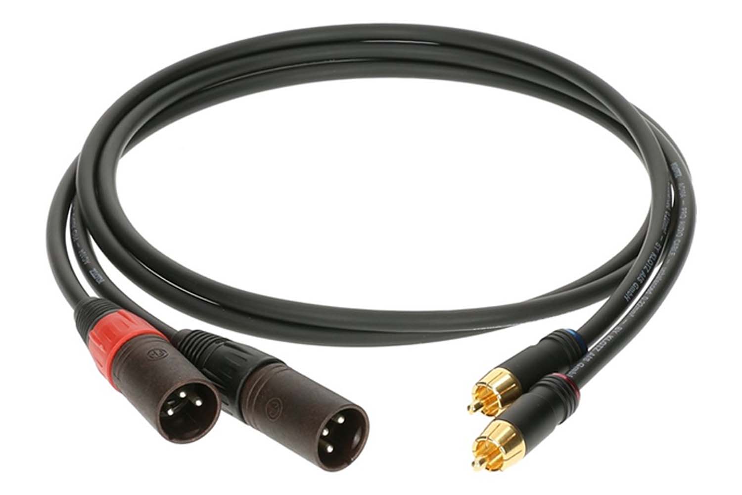Спикерный кабель Klotz AL-RM0300 Кабель акустический RCA-XLRm, 3м, 2шт - фото 1