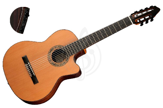 Классическая гитара 4/4 Kremona F65CW-7S-T Performer Series Fiesta - Электроакустическая 7-струнная гитара - фото 1