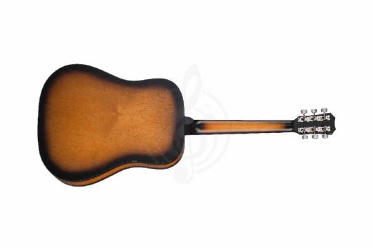 Акустическая гитара Кунгурская Акустика D-Sunburst-43 - Гитара акустическая      - фото 6