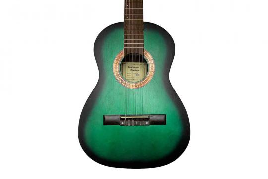 Классическая гитара 3/4 Кунгурская Акустика K-Green-3/4 - Гитара классическая 3/4, зеленая - фото 6
