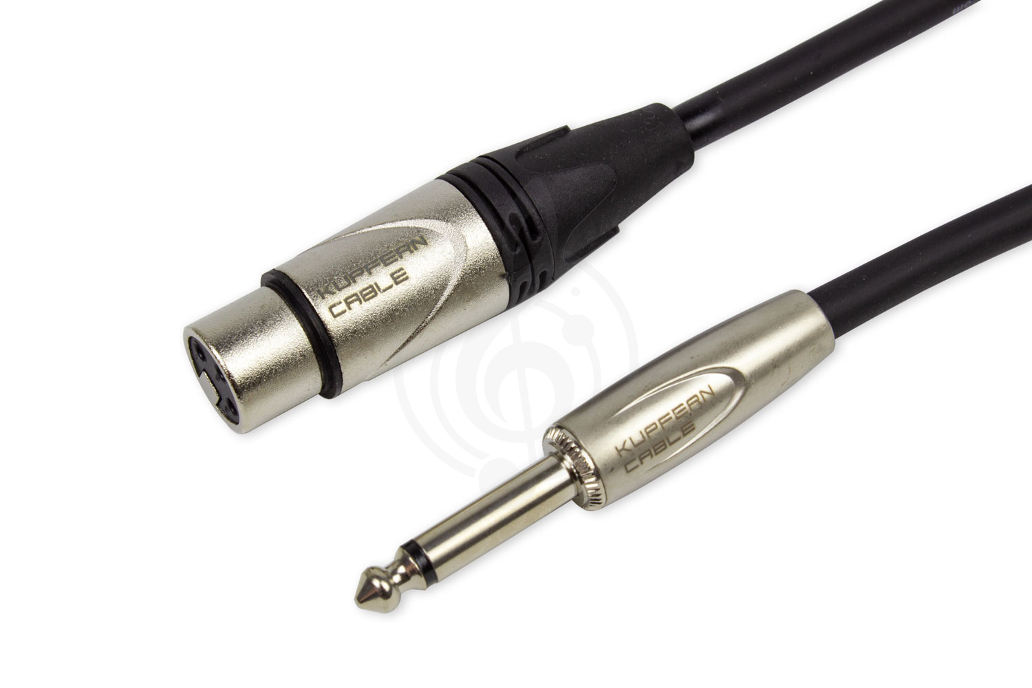 XLR-Jack микрофонный кабель KUPFERN KFMC08 10M - Шнур микрофонный XLR мама -  Jack 1/4 mono папа - фото 2