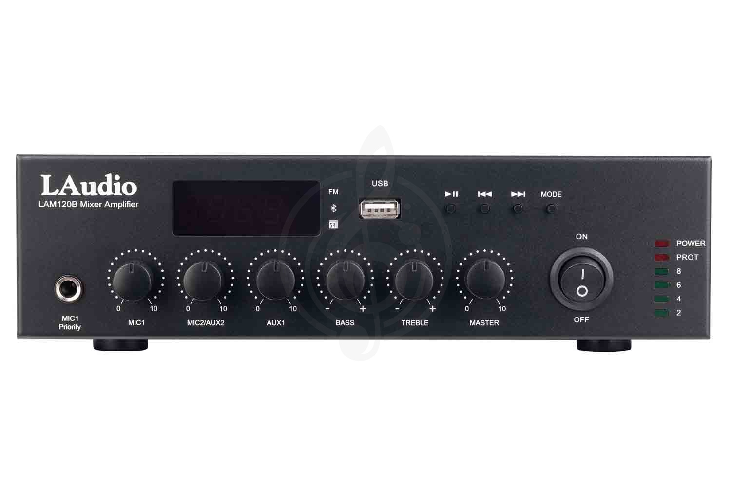 Радиоузел LAudio LAM120B - Микшер усилитель мощности трансляционный, 120Вт - фото 7