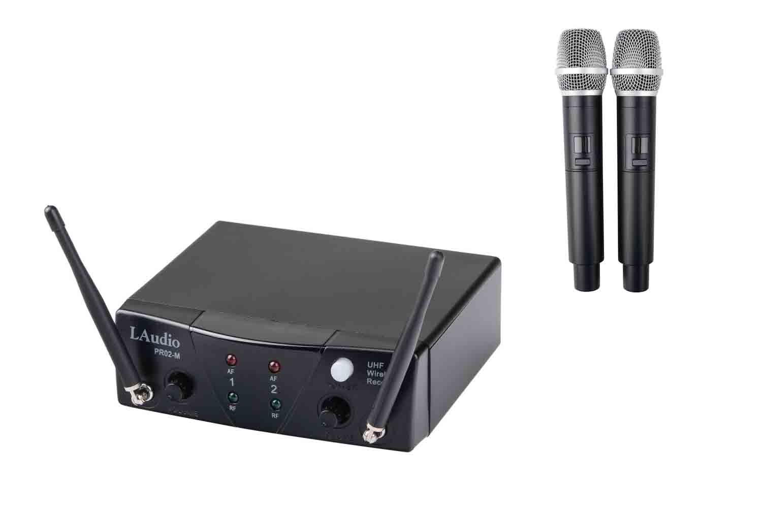 Радиосистема с ручным передатчиком LAudio PRO2-M - Вокальная радиосистема, 2 ручных передатчика - фото 1