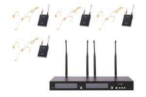 Изображение Радиосистема с головным микрофоном LAudio RWS-4BHS