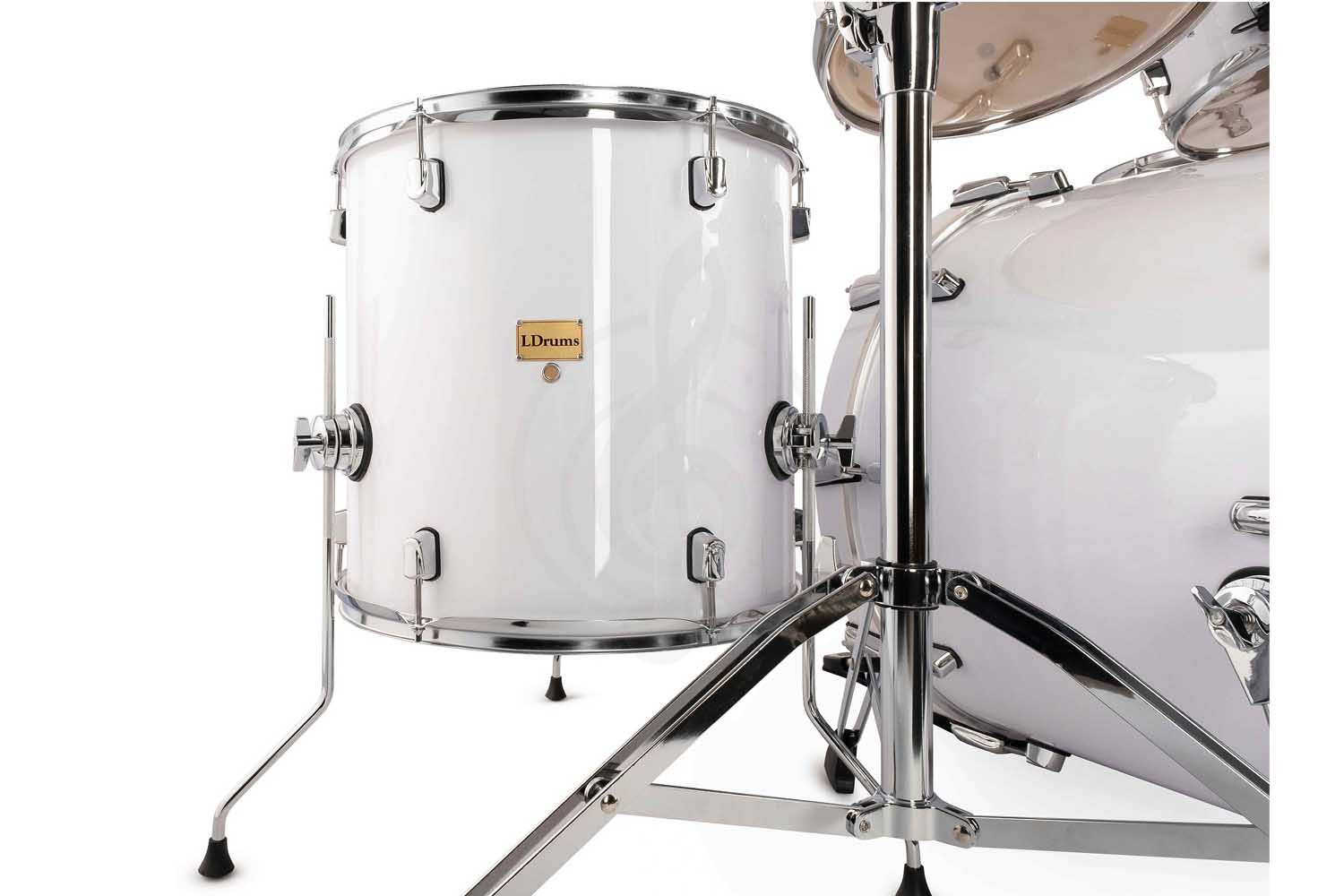  LDrums 5001011 - Барабанная установка, белая - фото 2