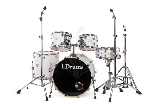  LDrums 5001011 - Барабанная установка, белая - фото 1
