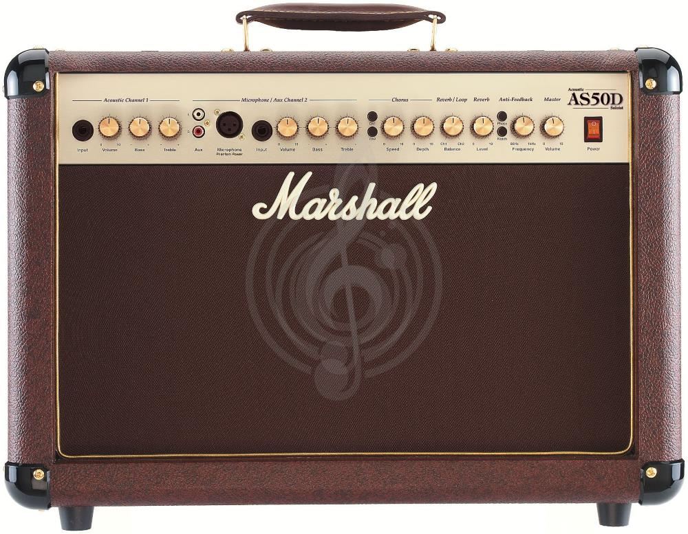 Комбоусилитель для акустической гитары MARSHALL AS50D 50W 2x8  - усилитель для акустических гитар - фото 1