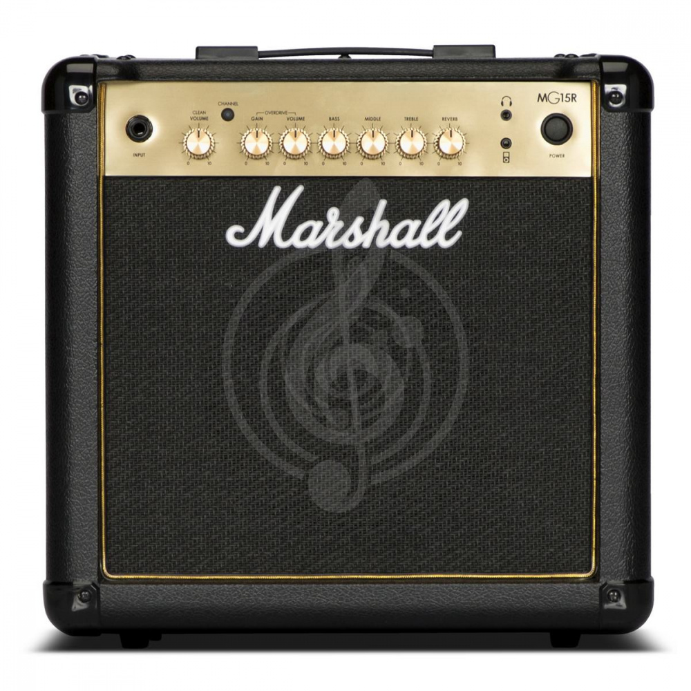 Комбоусилитель для электрогитары MARSHALL MG15GR - комбо гитарный, 15Вт - фото 1