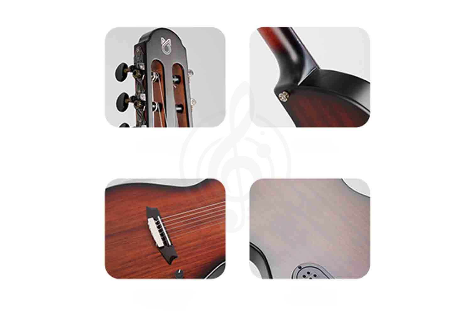 Классическая гитара 3/4 Martinez Hispania-Stain-615 - Классическая гитара со звукоснимателем 3/4 - фото 2