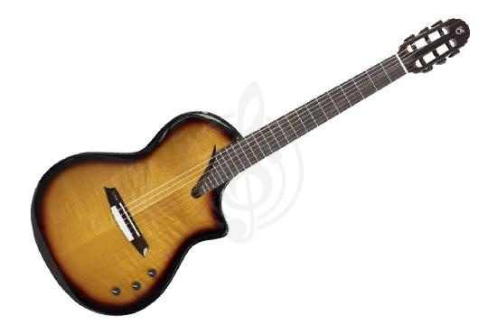 Изображение Martinez Hispania-Sunburst - Классическая гитара со звукоснимателем, санберст