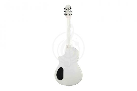 Классическая гитара 4/4 Martinez Hispania-White-GT - Классическая гитара со звукоснимателем, белая - фото 6