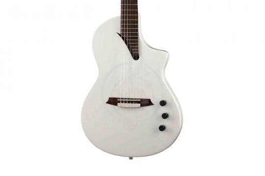 Классическая гитара 4/4 Martinez Hispania-White-GT - Классическая гитара со звукоснимателем, белая - фото 7
