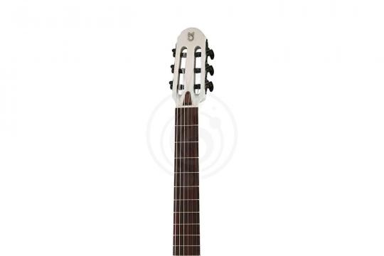 Классическая гитара 4/4 Martinez Hispania-White-GT - Классическая гитара со звукоснимателем, белая - фото 8