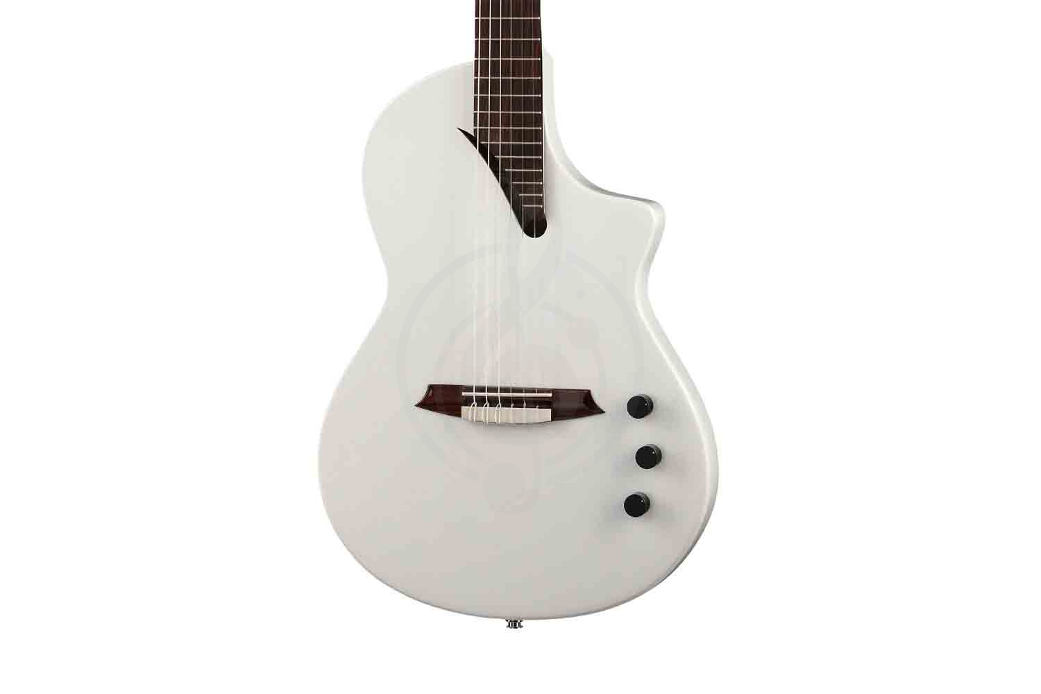 Классическая гитара 4/4 Martinez Hispania-White-GT - Классическая гитара со звукоснимателем, белая - фото 7