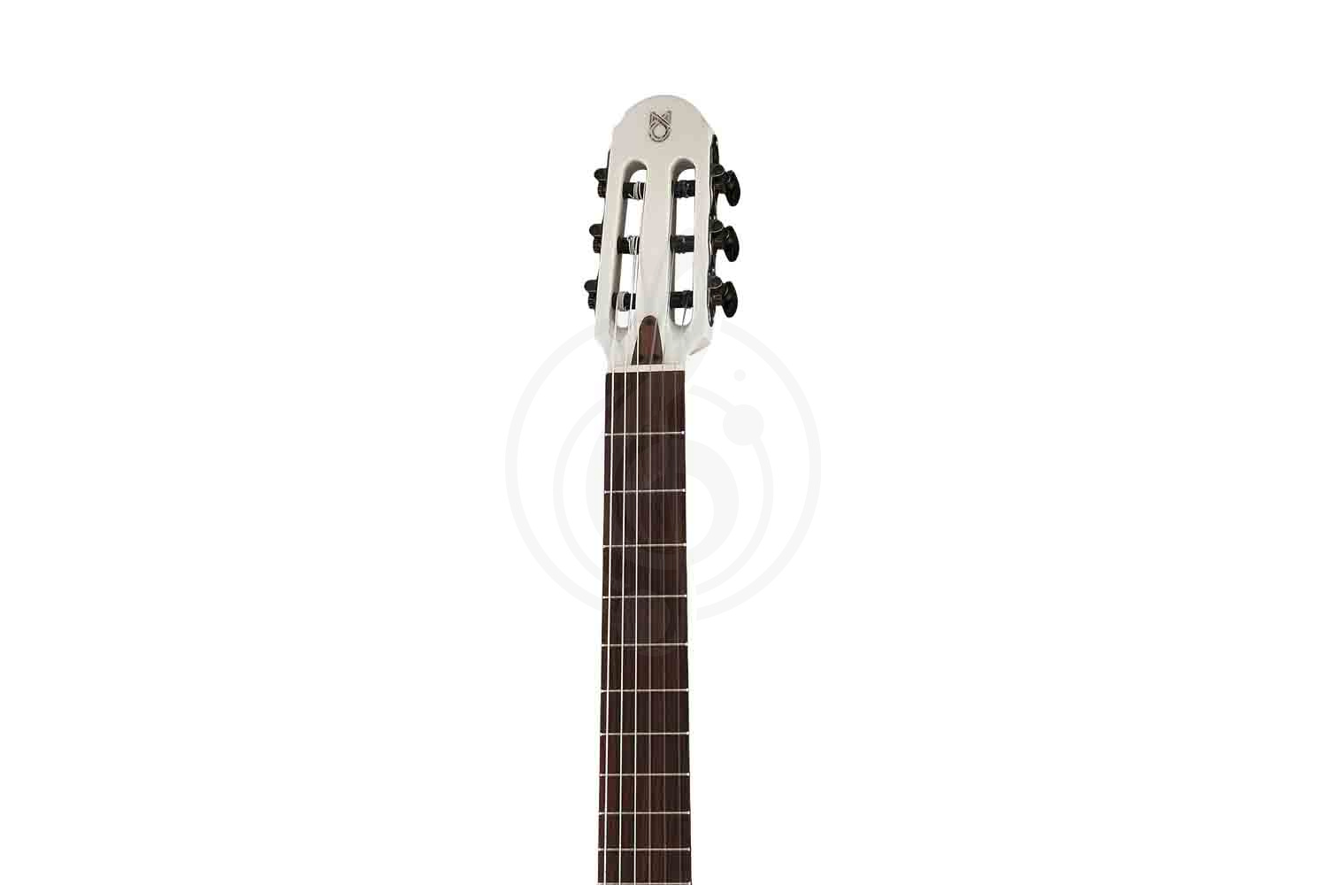Классическая гитара 4/4 Martinez Hispania-White-GT - Классическая гитара со звукоснимателем, белая - фото 8