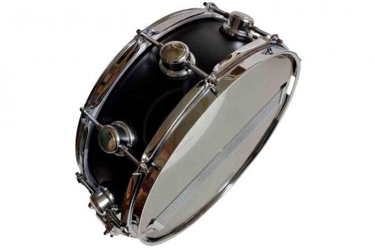 Малый барабан Мастерская Бехтеревых MBb-m-1405-10-BK - Малый барабан 14х5", береза, черный - фото 2