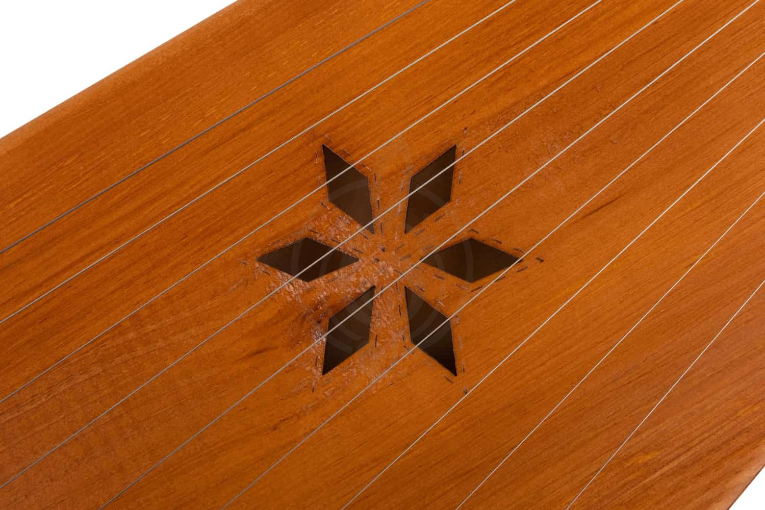 Гусли Мозеръ GWS-93M - Гусли 9 струн Сергиевские, 2-х камерные, цвет махагон - фото 3