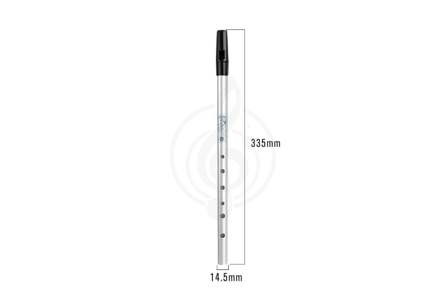 Вистл Naomi Irish Tin Whistle Aluminum D Silver - Тин Вистл Ре Алюминий - фото 3