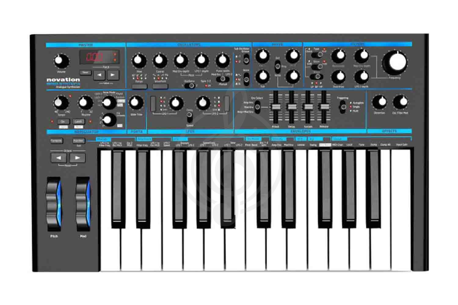 Аналоговый синтезатор NOVATION Bass Station II - Аналоговый синтезатор - фото 1