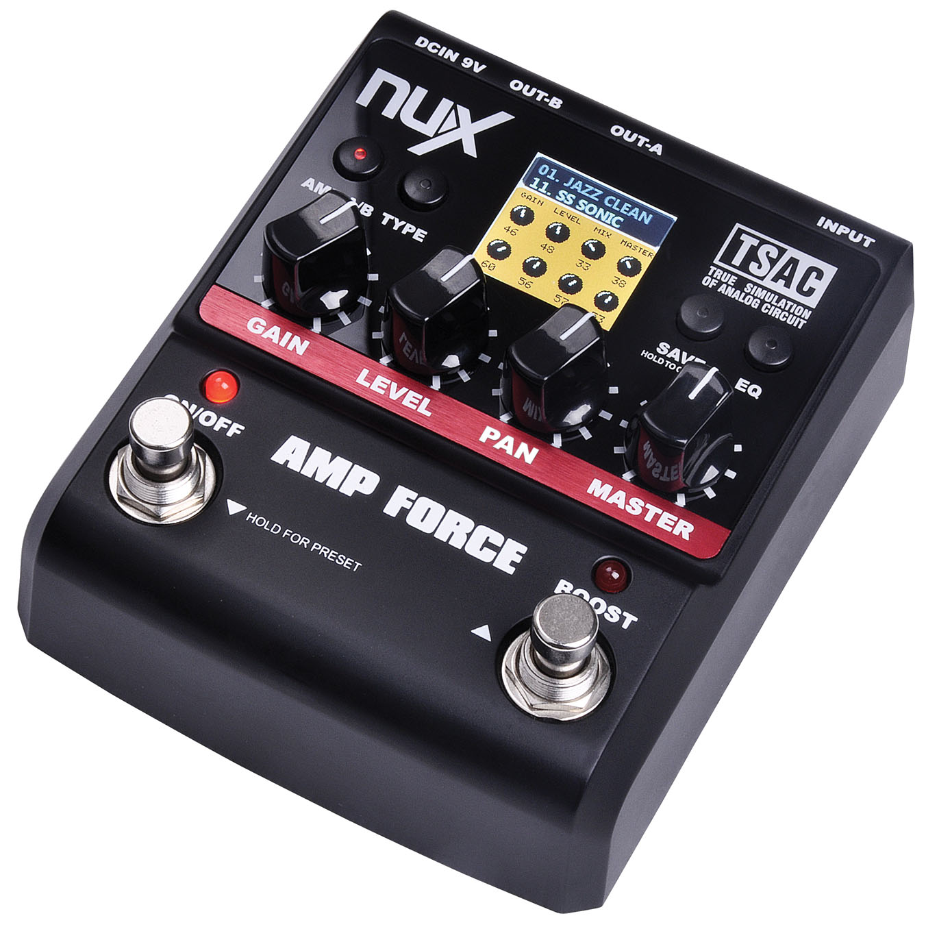 Эмулятор NUX AMP FORCE педаль моделирования - фото 1