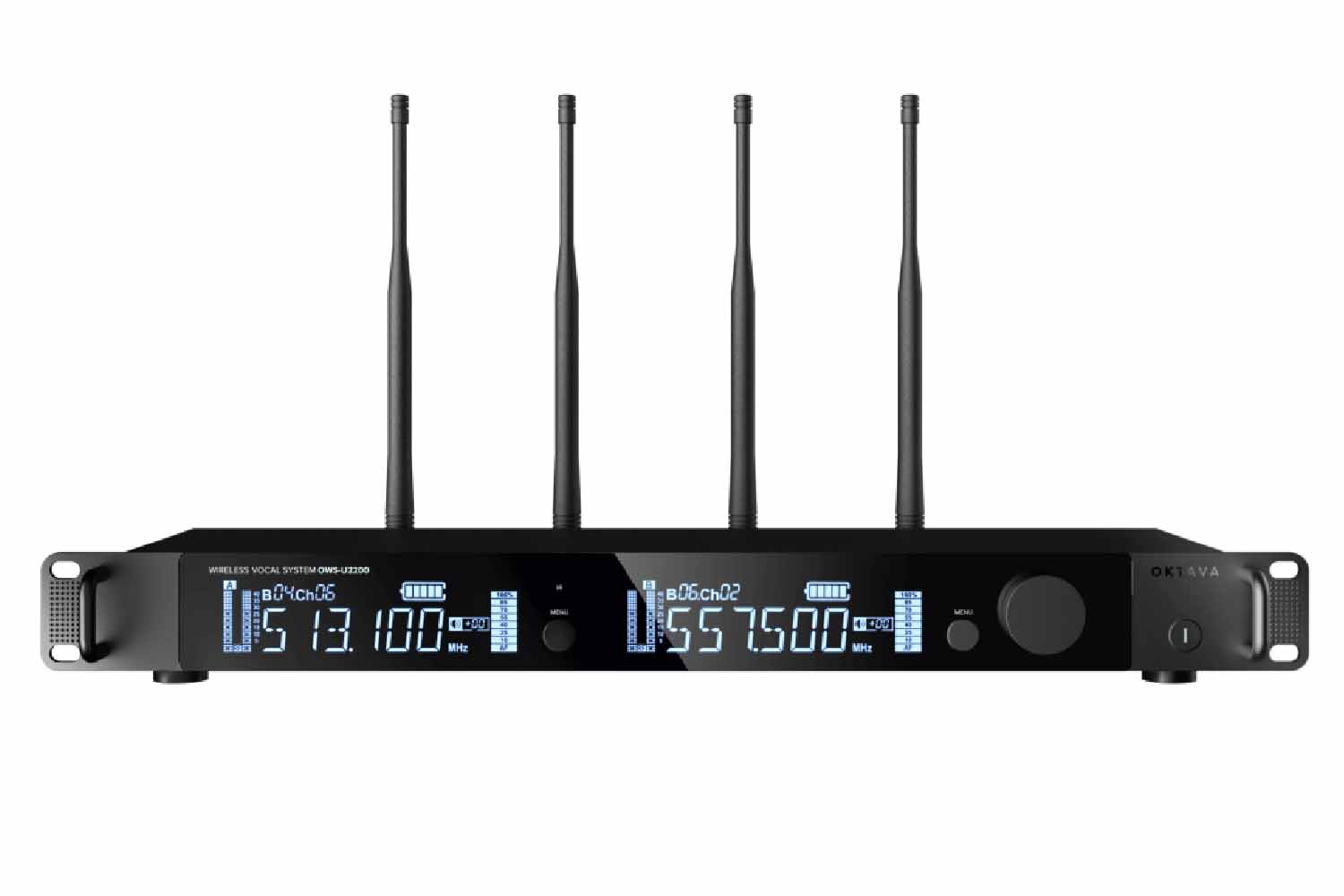 Радиосистема с головным микрофоном Октава OWS-U2200D01-B-PRO - Двухканальная радиосистема - фото 1