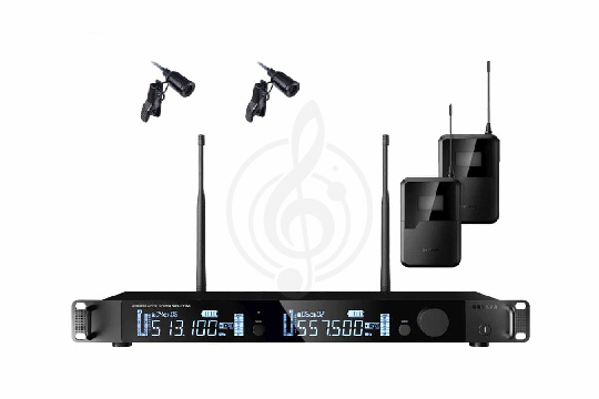 Радиосистема с петличным микрофоном Октава OWS-U2200L03-B-PRO - Двухканальная радиосистема - фото 1
