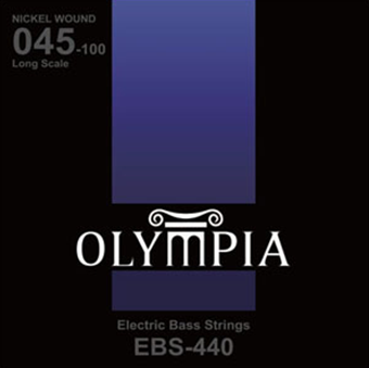 Струны для бас-гитары Olympia EBS 440 Струны для бас гитары 045-100, Nic - фото 1