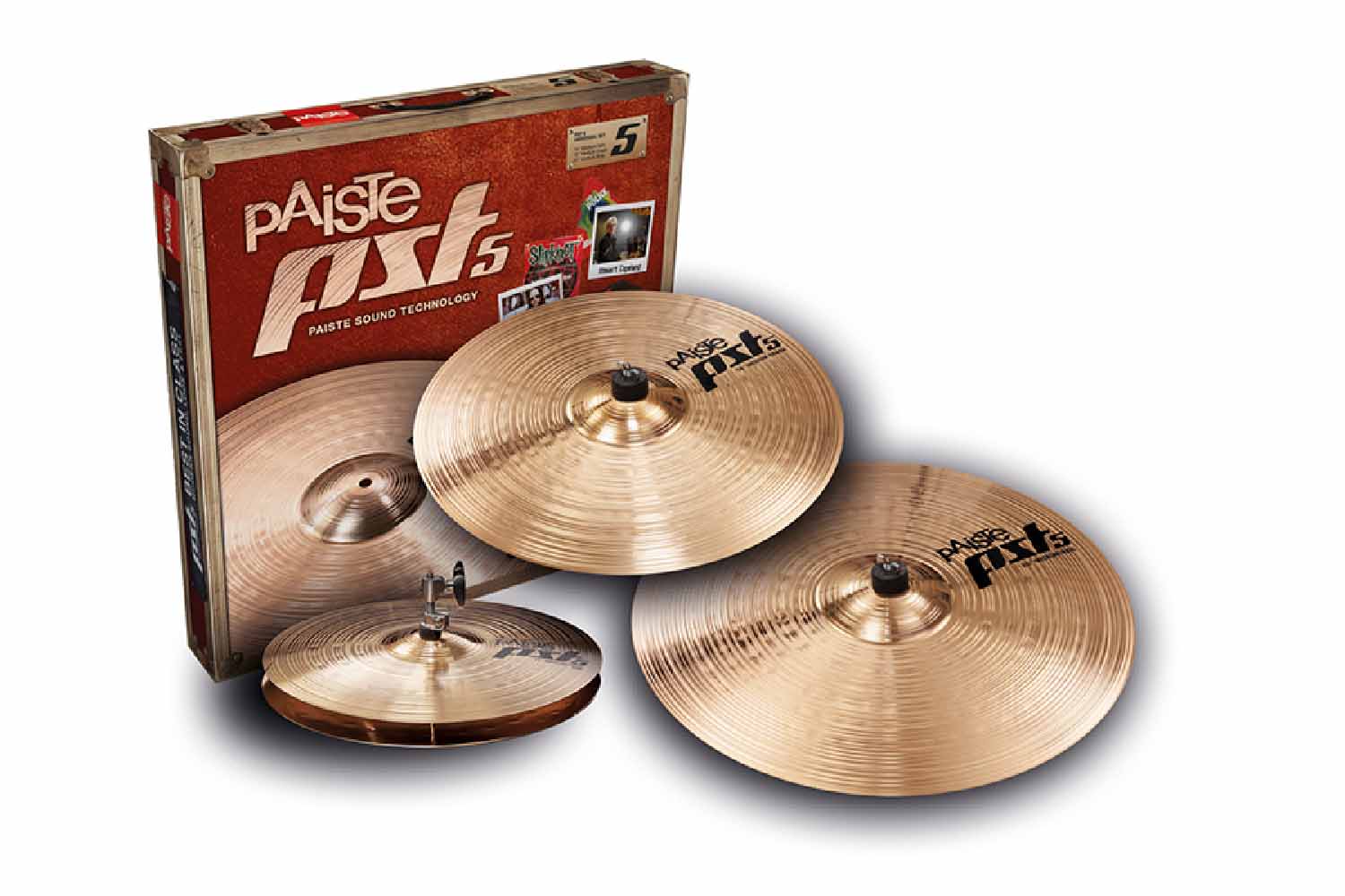Комплект тарелок Paiste PST 5 Universal Set - Комплект тарелок - фото 1